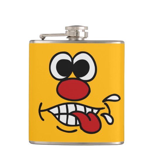 Funny Face Custom Flask Heupfles (Voorkant)