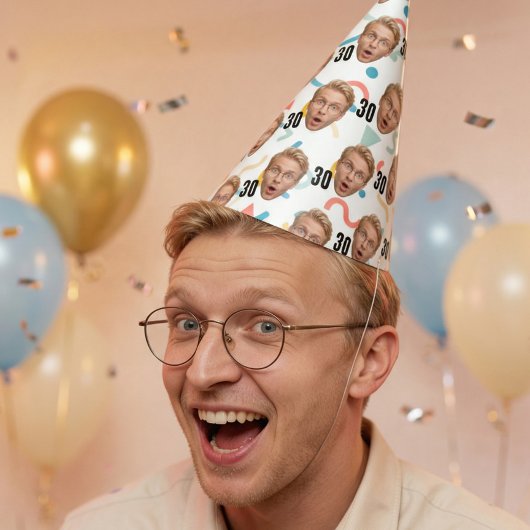 Funny Face Custom Photo Party Hat Feesthoedjes