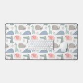 Funny Face Cute Doodle Animal Patroon Bureaumat (Keyboard & Muis)