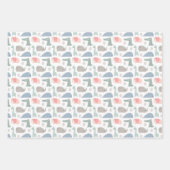 Funny Face Cute Doodle Animal Patroon Inpakpapier Vel (Voorkant 2)