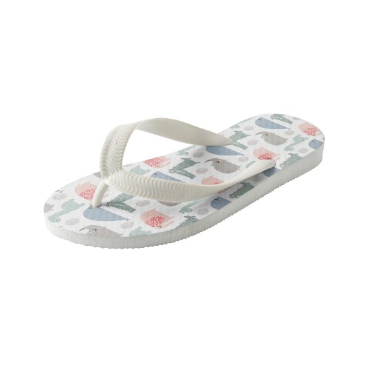 Funny Face Cute Doodle Animal Patroon Kinder Teenslippers (Schuin)