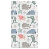 Funny Face Cute Doodle Animal Patroon Klein Cadeauzakje (Achterkant)