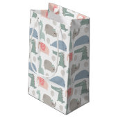 Funny Face Cute Doodle Animal Patroon Klein Cadeauzakje (Achterkant Gekanteld)