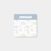 Funny Face Cute Doodle Animal Patroon Post-it® Notes (Voorkant)