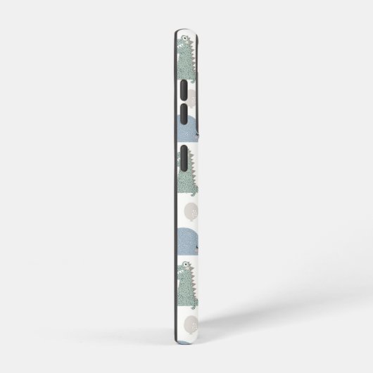 Funny Face Cute Doodle Animal Patroon Samsung Galaxy Hoesje (Rechterkant)