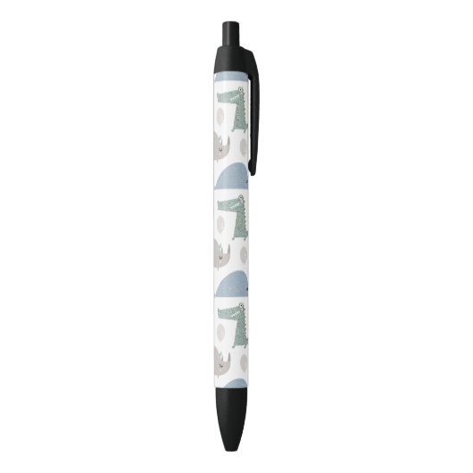 Funny Face Cute Doodle Animal Patroon Zwarte Inkt Pen (Achterkant (Verticaal))