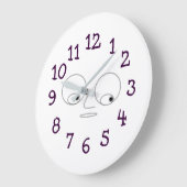 Funny Face Design Wall Clock Grote Klok (Hoek)
