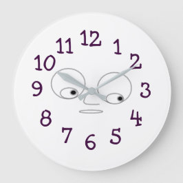 Funny Face Design Wall Clock Grote Klok