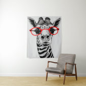 Funny Face Expression Giraffe NFT Art Download Ta Wandkleed (In situ)