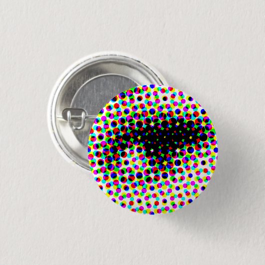 Funny Face Eye Ronde Button 3,2 Cm (Voorkant /achterkant)