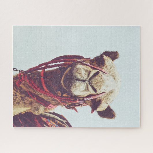 Funny Face Foto van een Sassy Cute Llama Legpuzzel (Horizontaal)