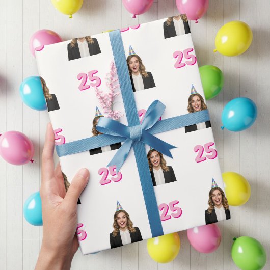 Funny Face Gift Wrap for Women Cadeaupapier