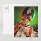 Funny Face Grandma Sjabloon Briefkaart (Voorkant / Achterkant)