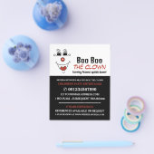 Funny Face, Kinder entertainer, Clown Adverteren Flyer (Enkel)