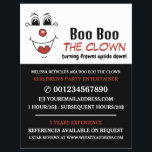 Funny Face, Kinder entertainer, Clown Adverteren Flyer<br><div class="desc">Grappig gezicht,  Kinder entertainer,  clown Adverteren flyers door de Visitekaartje winkel.</div>