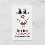 Funny Face, Kinder entertainer, Clown Visitekaartje (Voorkant)