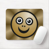 Funny Face (kleur me) - Coffee- v2 Muismat (Met muis)