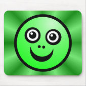 Funny Face (kleur me) - groen - v2 Muismat (Voorkant)