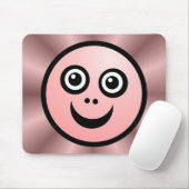 Funny Face (kleur me) - Roze - v2 Muismat (Met muis)