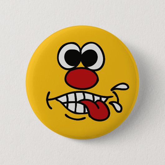 Funny Face-knoppen Ronde Button 5,7 Cm (Voorkant)