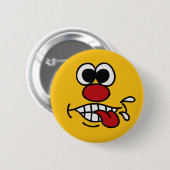 Funny Face-knoppen Ronde Button 5,7 Cm (Voorkant /achterkant)