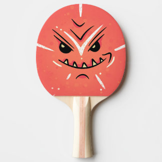 Funny Face met Smirky Smile - Red Tafeltennisbatje
