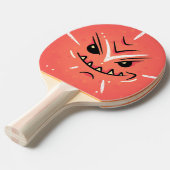Funny Face met Smirky Smile - Red Tafeltennisbatje (Voorkant Gekanteld)