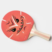 Funny Face met Smirky Smile - Red Tafeltennisbatje (Zijkant)