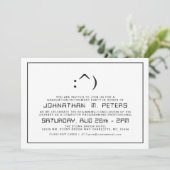 Funny Face Minimal Computer Science Afstudeerder U Kaart (Staand voorkant)