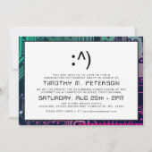 Funny Face Minimal Computer Science Afstudeerder U Kaart (Voorkant)