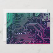 Funny Face Minimal Computer Science Afstudeerder U Kaart (Achterkant)