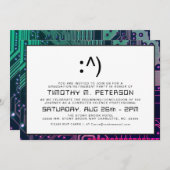 Funny Face Minimal Computer Science Afstudeerder U Kaart (Voorkant / Achterkant)