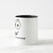 Funny Face Mok – Aangepaste tekst | Ogen en glimla (Midden)