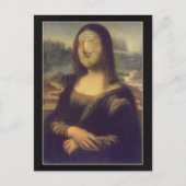 Funny Face Mona Lisa Laughter Briefkaart (Voorkant)