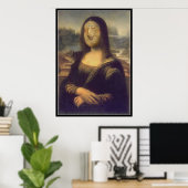 Funny Face Mona Lisa Laughter Poster (Thuiskantoor)
