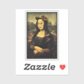 Funny Face Mona Lisa Sticker (Vel)