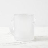 Funny Face Mustache Mustache Facial Hair Pattern Matglas Koffiemok (Voorkant links)