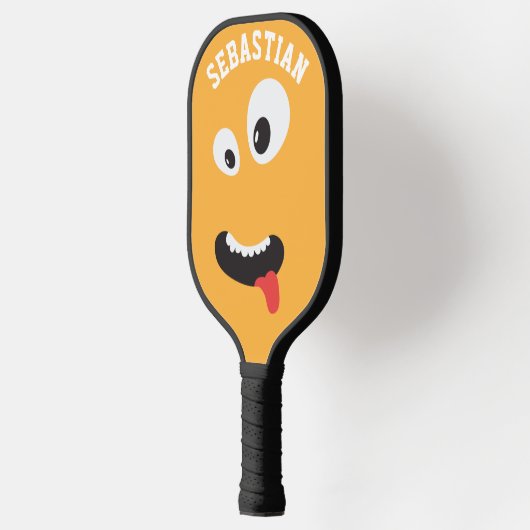 Funny Face Novelty Personalized Name Pickleball Paddle (Links)