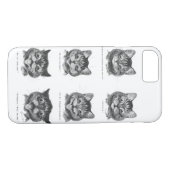 Funny Face of Cat, Louis Wain Case-Mate iPhone Case (Achterkant (Horizontaal))