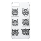 Funny Face of Cat, Louis Wain Case-Mate iPhone Case (Achterkant)