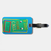 Funny Face ongewoon Bagagelabel (Achterkant horizontaal)