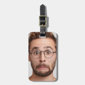 Funny Face Passenger Custom Afbeelding Bagagelabel (Voorkant verticaal)