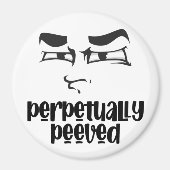 Funny Face Peeved Magnet (Voorkant)