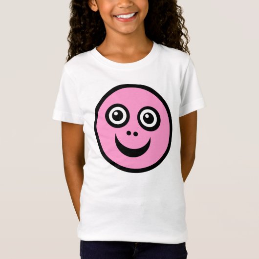Funny Face Pink T-shirt (Voorkant)