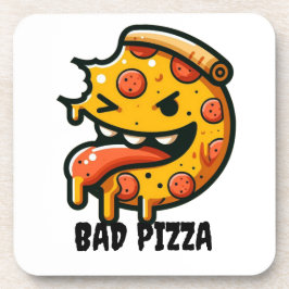 Funny Face Pizza Coaster Bier Onderzetter