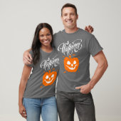 Funny Face Pumpkin Halloween Tshirts for Men (Unisex)