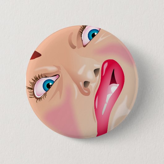 Funny Face Ronde Button 5,7 Cm (Voorkant)