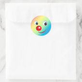 Funny Face Ronde Sticker (Tas)