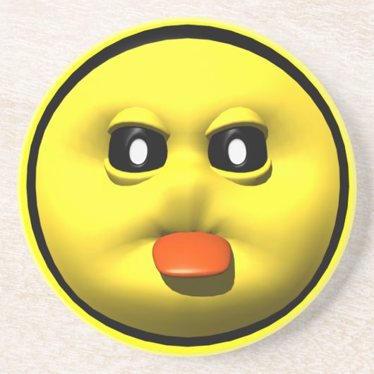 Funny Face Sandstone Beverage Coaster Zandsteen Onderzetter (Voorkant)