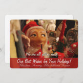 Funny Face Seizoensgebonden Wenskaart Feestdagenkaart (Voorkant / Achterkant)